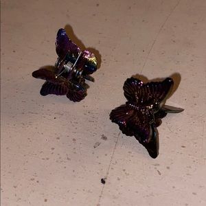 Butterfly hair clips
